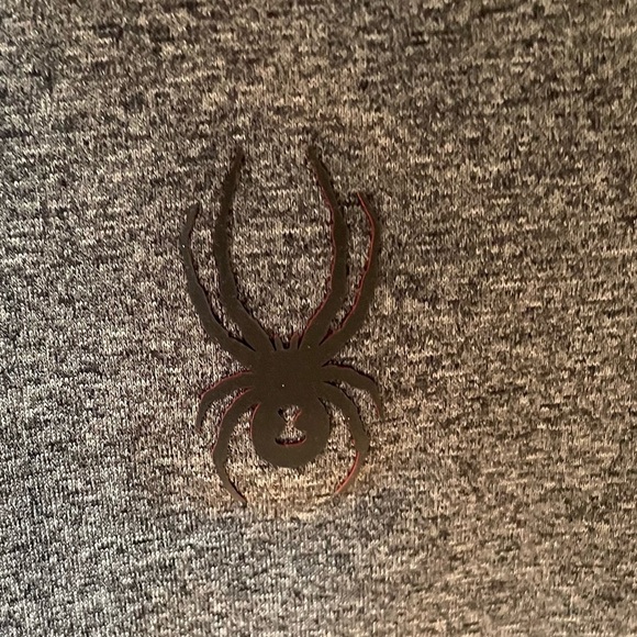 Spyder Active Men's 1/4 Zip Fleece Pullover Base Layer Medium Heather Grey - Picture 5 of 10